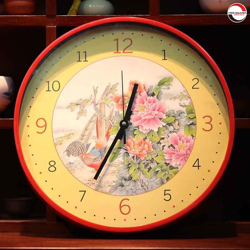 đồng hồ hoa mẫu đơn
