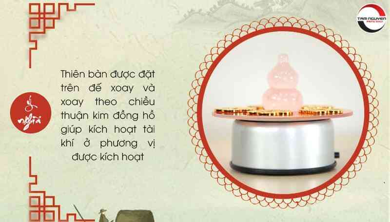 Đế xoay giúp thiên bàn xoay đúng hướng