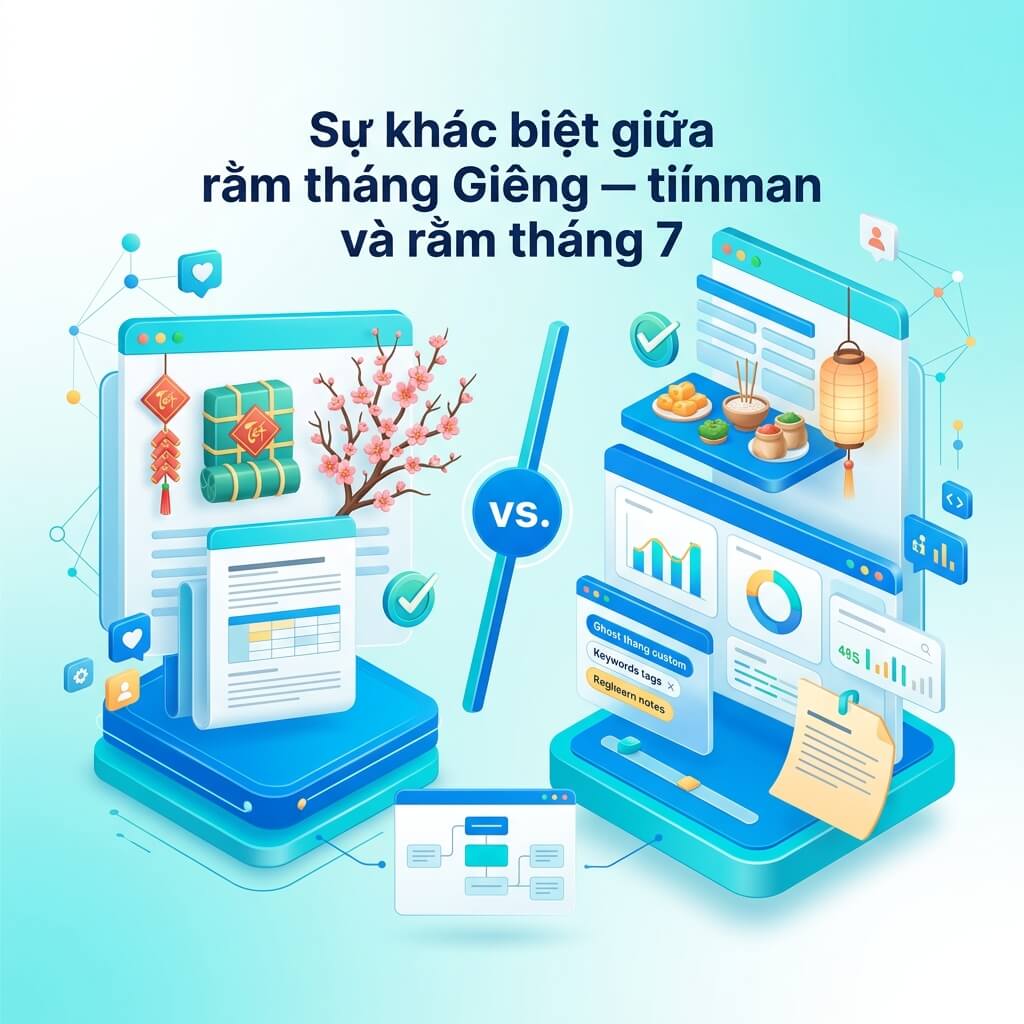 Sự khác biệt giữa rằm tháng Giêng và rằm tháng 7