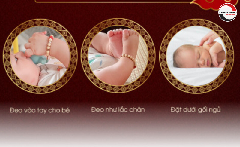 Cách sử dụng Vòng Dâu Tằm cho trẻ em